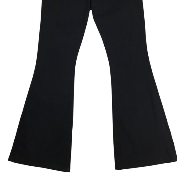 Frame Le High Flare Womens 31 Jeans Black Cotton Blend - Picture 6 of 16